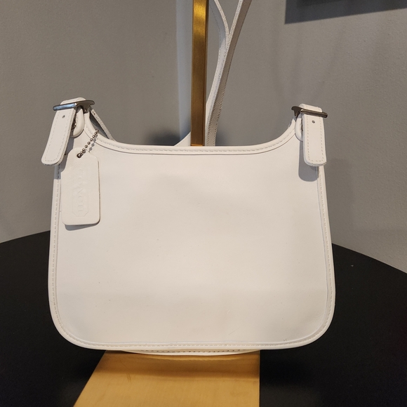 Coach Handbags - Vintage Coach 2001 White Small Hippie Crossbody